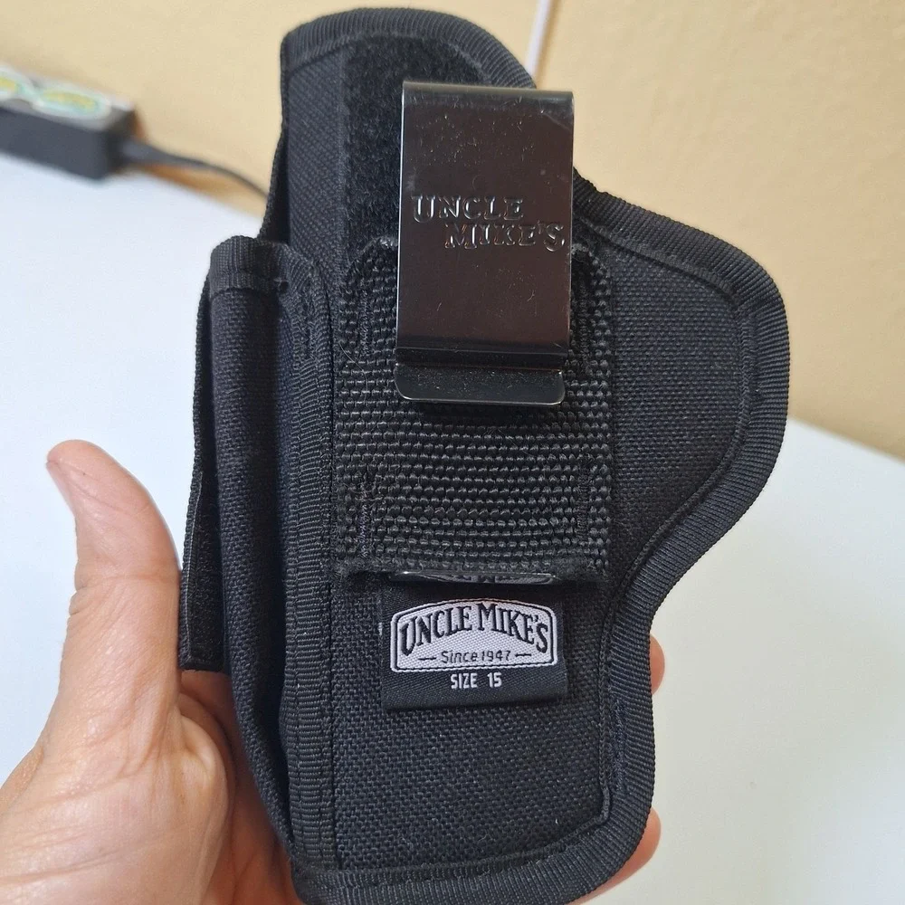 Uncle Mike's Size 15 Black Nylon Belt Holster Right Hand